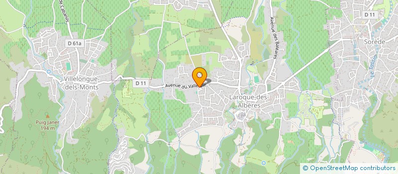 localisation de l'entreprise MADAME ELIANE BREAUTE à LAROQUE-DES-ALBERES