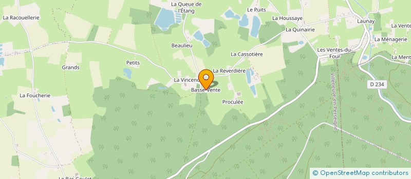 localisation de l'entreprise MADAME ELIANE BRIECHE  VILLENEUVE-EN-PERSEIGNE