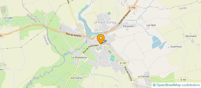 localisation de l'entreprise MADAME ELIANE BRUNEAU  CORLAY