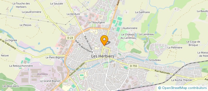 localisation de l'entreprise MADAME ELIANE BURE à LES HERBIERS