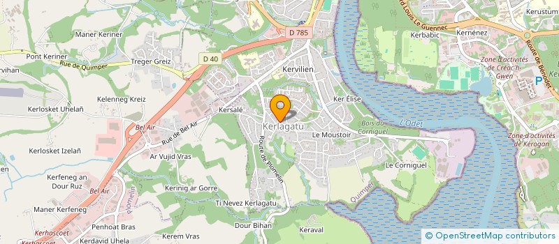 localisation de l'entreprise MADAME ELIANE CADIOU  QUIMPER