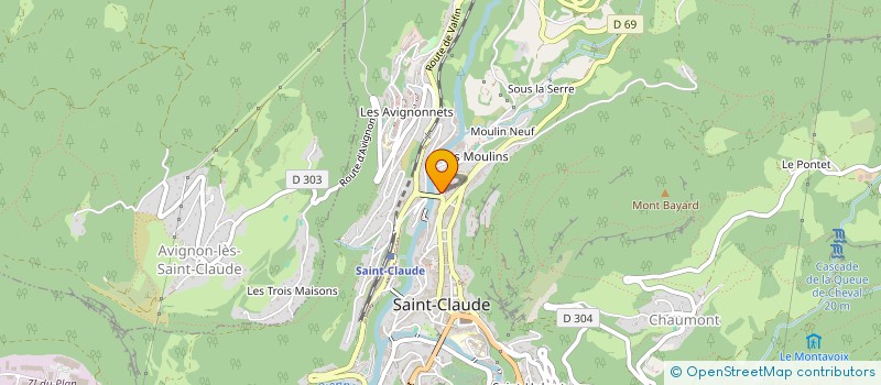 localisation de l'entreprise MADAME ELIANE CANIER à SAINT-CLAUDE