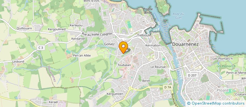 localisation de l'entreprise MADAME ELIANE CARIOU  DOUARNENEZ