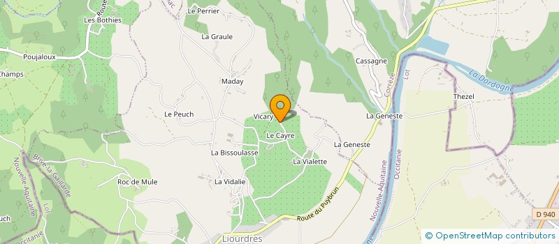 localisation de l'entreprise MADAME ELIANE CARRIERE à LIOURDRES