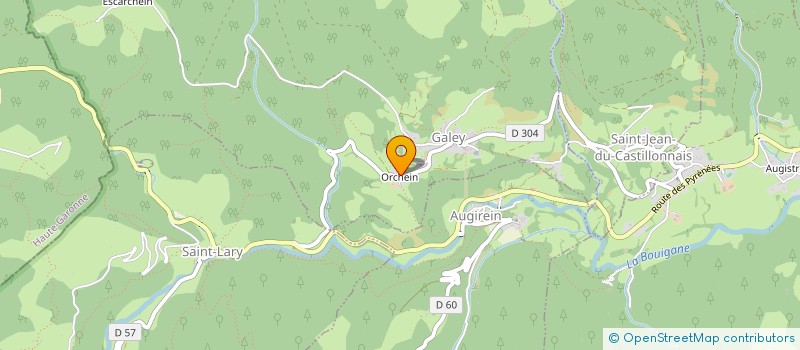 localisation de l'entreprise MADAME ELIANE CASTET à GALEY
