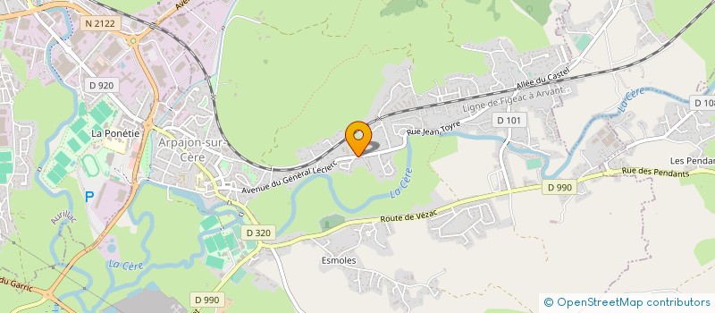 localisation de l'entreprise MADAME ELIANE CHAMBON à ARPAJON-SUR-CERE