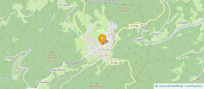 localisation de l'entreprise MADAME ELIANE CHAVET  LALOUVESC