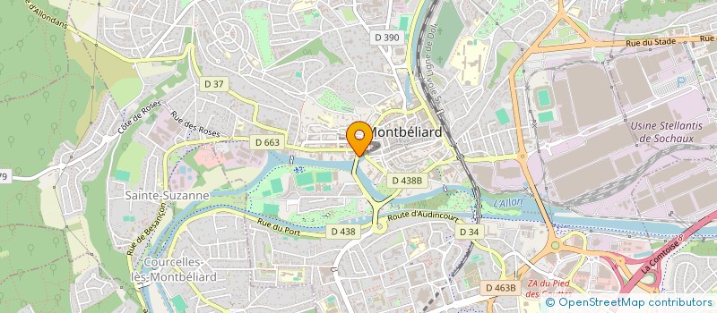 localisation de l'entreprise MADAME ELIANE CHAVEY  MONTBELIARD