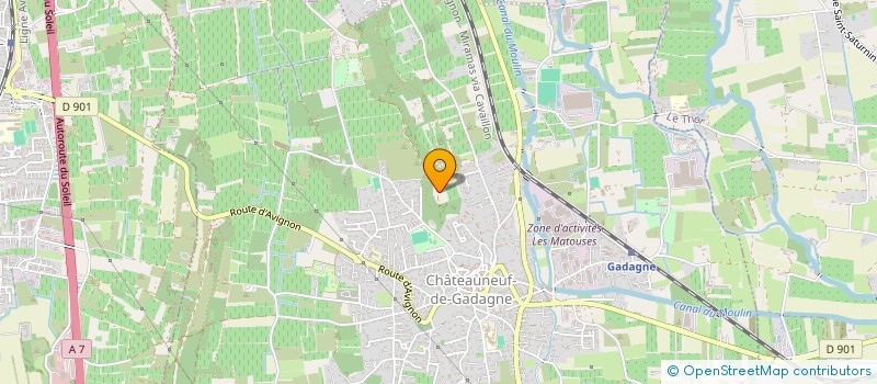 localisation de l'entreprise MADAME ELIANE CHRESTIEN  CHATEAUNEUF-DE-GADAGNE