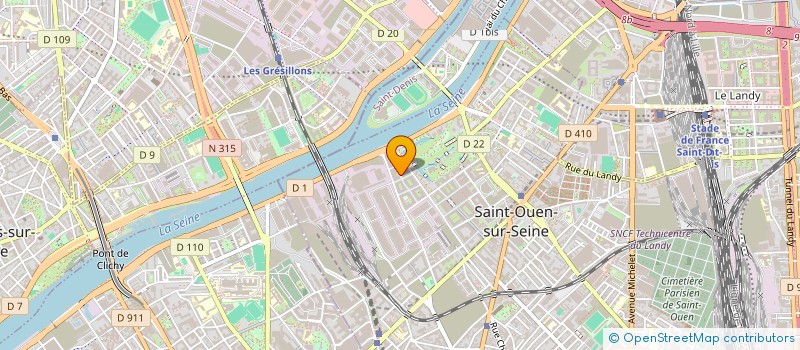 localisation de l'entreprise MADAME ELIANE CLOAREC à SAINT-OUEN-SUR-SEINE