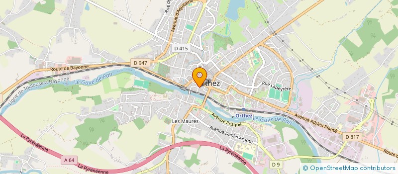 localisation de l'entreprise MADAME ELIANE COLOMER  ORTHEZ