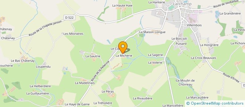 localisation de l'entreprise MADAME ELIANE COUASNON à LARCHAMP