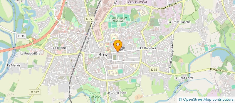 localisation de l'entreprise MADAME ELIANE DAGAUD à BRUZ