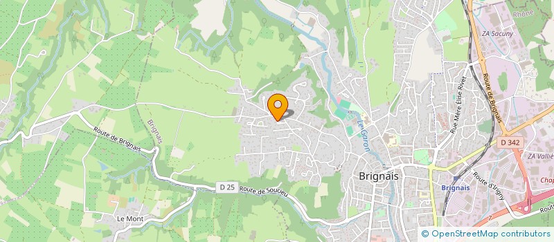 localisation de l'entreprise MADAME ELIANE DARMET  BRIGNAIS