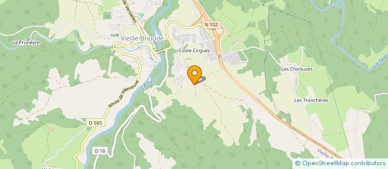 localisation de l'entreprise MADAME ELIANE DELHERME  VIEILLE-BRIOUDE