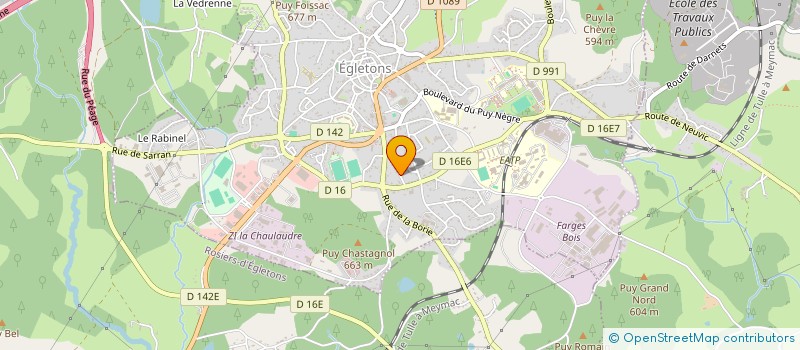 localisation de l'entreprise MADAME ELIANE DELL'ANNA  EGLETONS