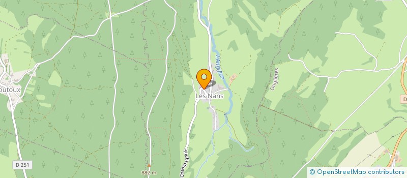 localisation de l'entreprise MADAME ELIANE DEROZE  LES NANS