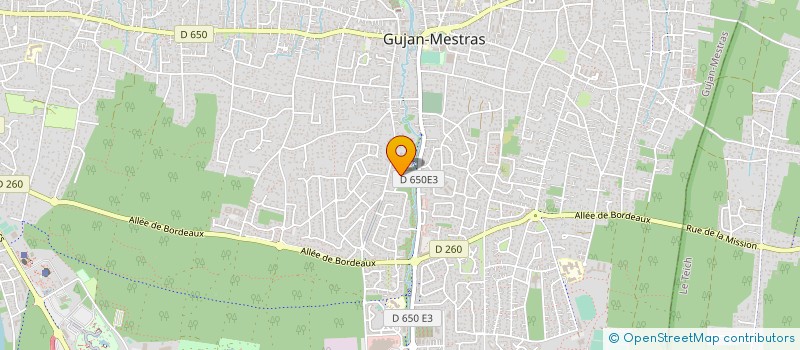 localisation de l'entreprise MADAME ELIANE DUBEDAT  GUJAN-MESTRAS