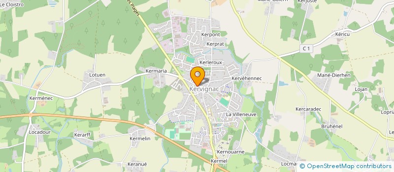 localisation de l'entreprise MADAME ELIANE DUCLOS  KERVIGNAC