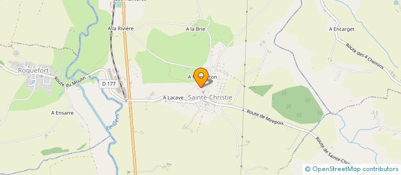 localisation de l'entreprise MADAME ELIANE DUFFOURG  SAINTE-CHRISTIE