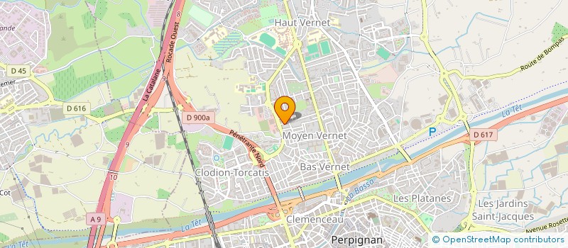 localisation de l'entreprise MADAME ELIANE DURANT  PERPIGNAN