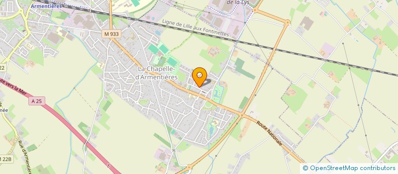 localisation de l'entreprise MADAME ELIANE DUSSEAUX  LA CHAPELLE D ARMENTIERES