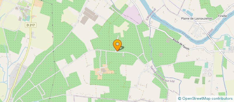 localisation de l'entreprise MADAME ELIANE FABRE  SAINTE LIVRADE SUR LOT