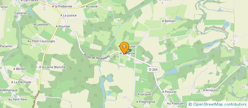 localisation de l'entreprise MADAME ELIANE FARDIN  CASTELNAU D'AUZAN LABARRERE