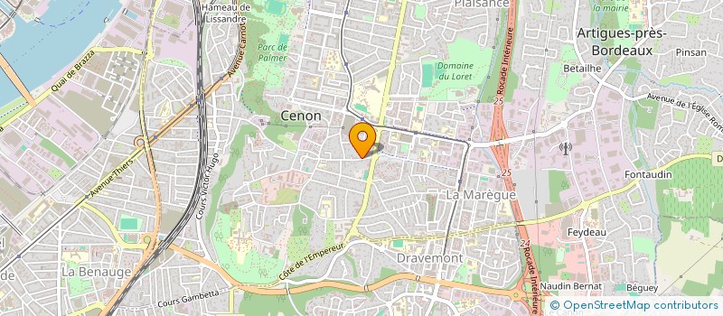 localisation de l'entreprise MADAME ELIANE FAUCHE  CENON