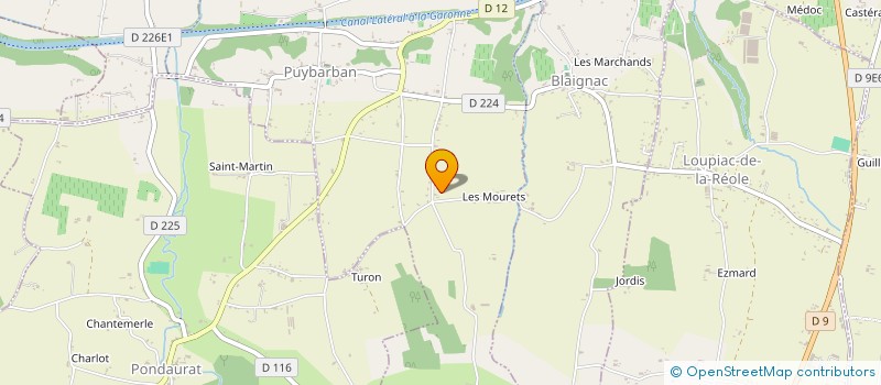 localisation de l'entreprise MADAME ELIANE FAVRET  PUYBARBAN