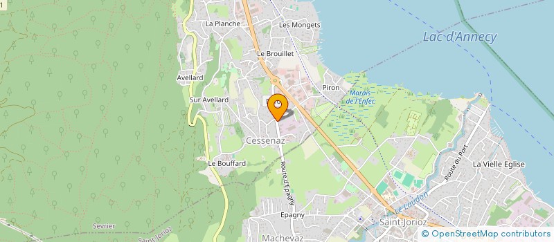 localisation de l'entreprise MADAME ELIANE FIORESE  SEVRIER