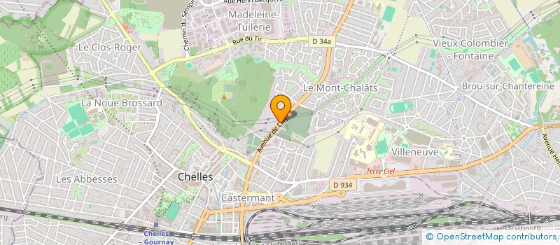 localisation de l'entreprise MADAME ELIANE FONT  CHELLES