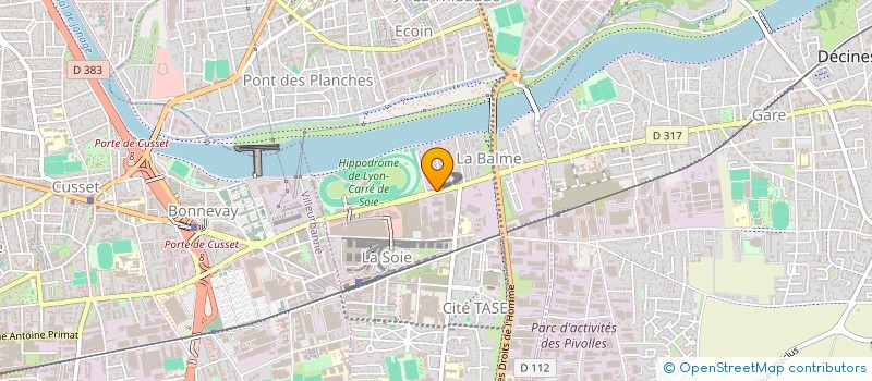 localisation de l'entreprise MADAME ELIANE FRANCOIS  VAULX-EN-VELIN