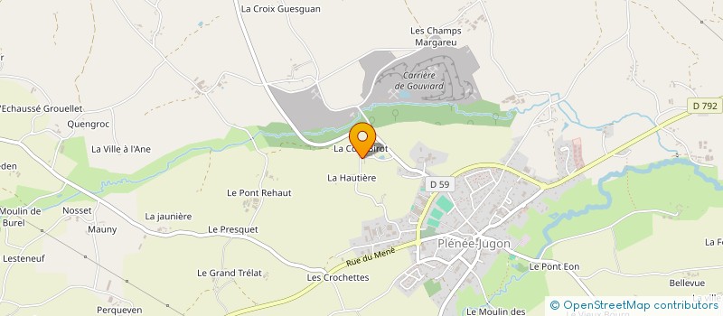 localisation de l'entreprise MADAME ELIANE FROMENTIN  PLESTAN