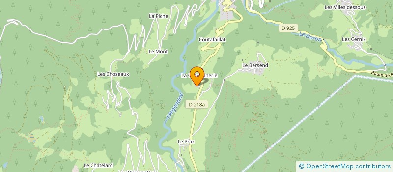 localisation de l'entreprise MADAME ELIANE GACHET  BEAUFORT