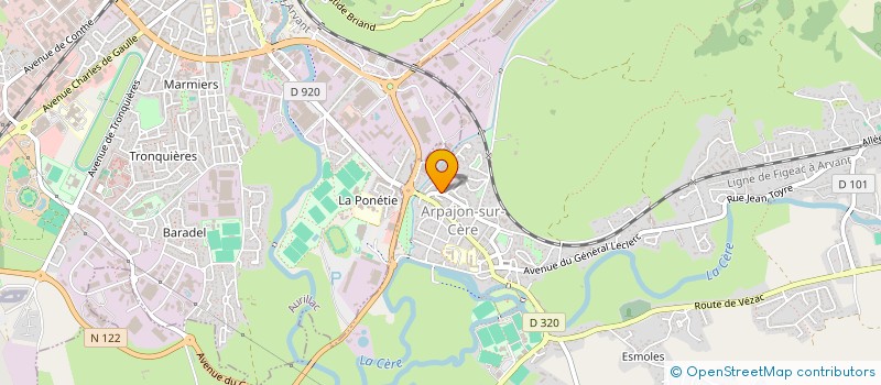 localisation de l'entreprise MADAME ELIANE GAILLARDON à ARPAJON-SUR-CERE