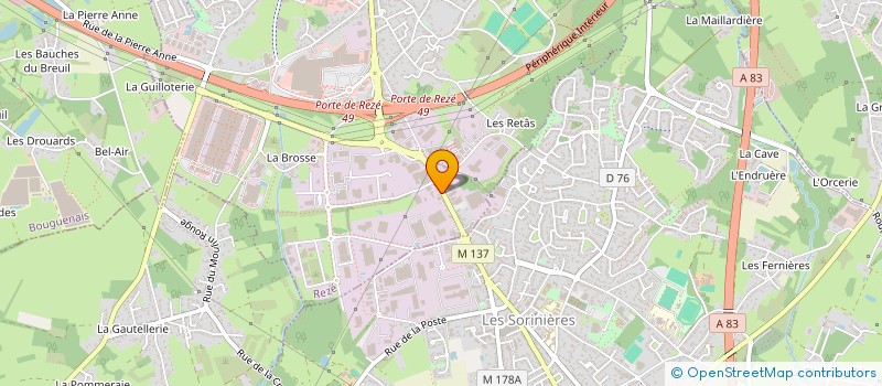 localisation de l'entreprise MADAME ELIANE GALLAIS  REZE