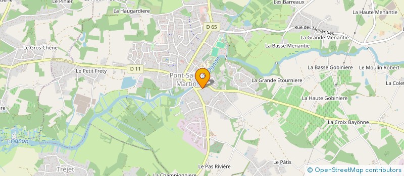 localisation de l'entreprise MADAME ELIANE GAUTHIER  PONT-SAINT-MARTIN