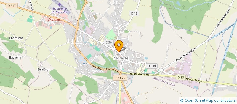 localisation de l'entreprise MADAME ELIANE GENIN  MORESTEL