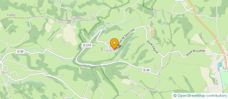 localisation de l'entreprise MADAME ELIANE GERVAIS  CARLUCET