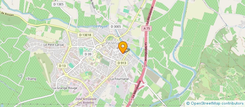 localisation de l'entreprise MADAME ELIANE GINESTET  PEZENAS