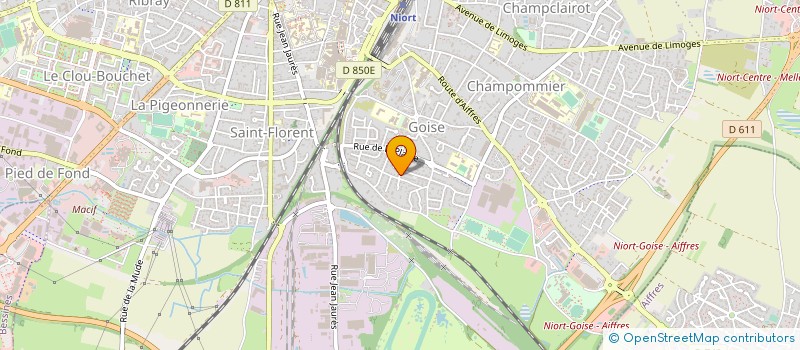 localisation de l'entreprise MADAME ELIANE GODARD  NIORT