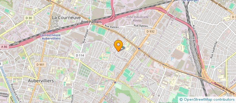 localisation de l'entreprise MADAME ELIANE GORE à LA COURNEUVE