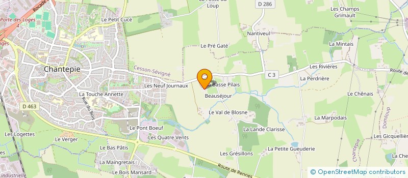 localisation de l'entreprise MADAME ELIANE GOURHAND à CHANTEPIE
