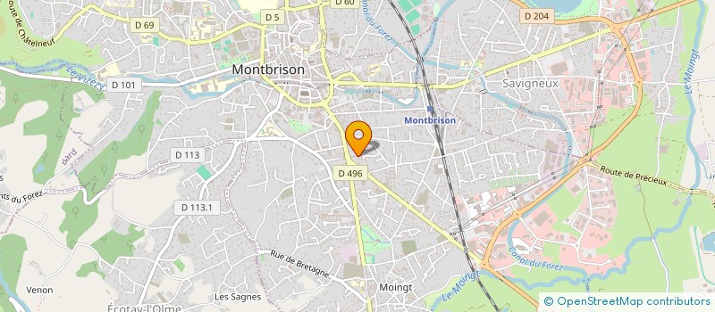 localisation de l'entreprise MADAME ELIANE GUILLAUME à MONTBRISON