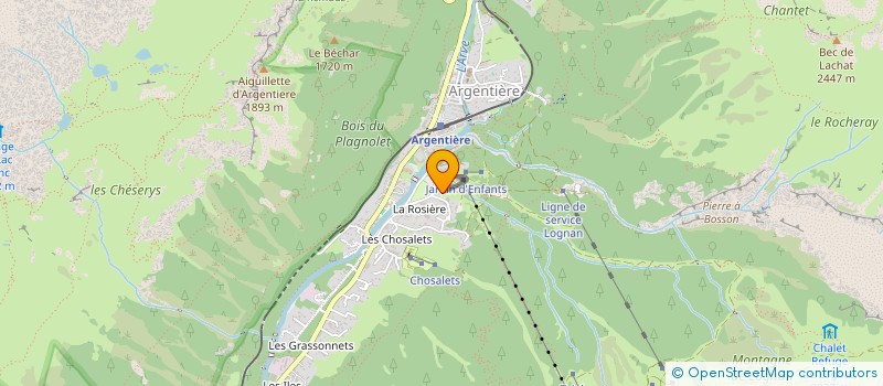 localisation de l'entreprise MADAME ELIANE GUILLOT-PATRIQUE  CHAMONIX-MONT-BLANC