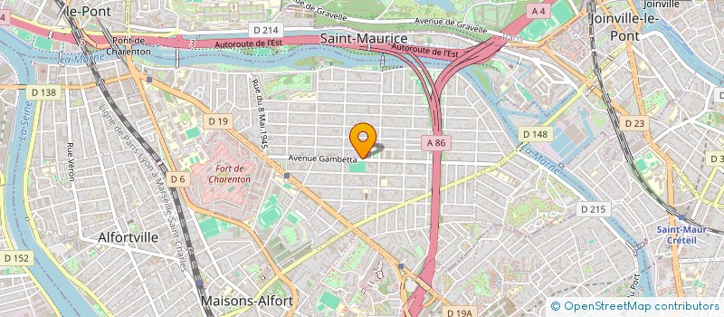 localisation de l'entreprise MADAME ELIANE GUITER à MAISONS-ALFORT