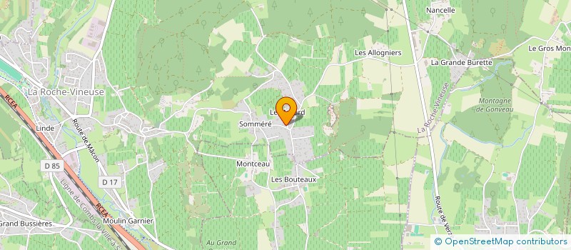 localisation de l'entreprise MADAME ELIANE GUITTARD  LA ROCHE-VINEUSE