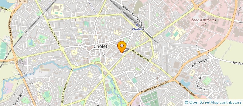localisation de l'entreprise MADAME ELIANE GUITTET à CHOLET