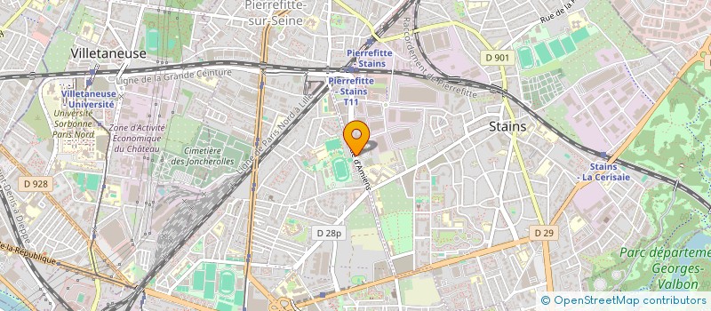 localisation de l'entreprise MADAME ELIANE HAMO  STAINS
